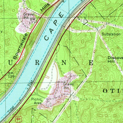 United States Geological Survey Sagamore, MA (1967, 25000-Scale) digital map