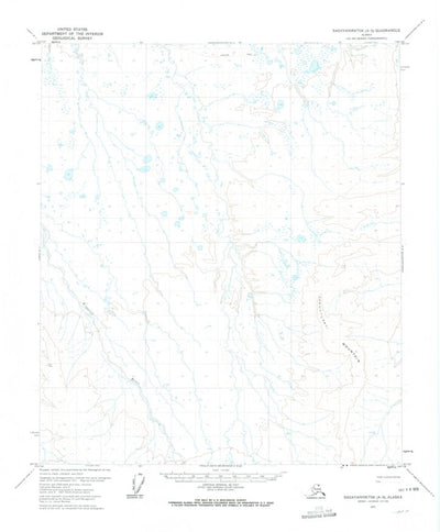 United States Geological Survey Sagavanirktok A-5, AK (1971, 63360-Scale) digital map