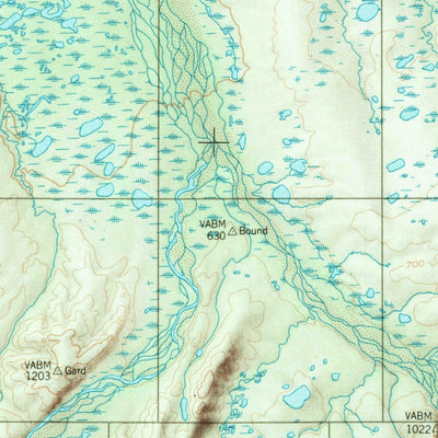 United States Geological Survey Sagavanirktok, AK (1956, 250000-Scale) digital map