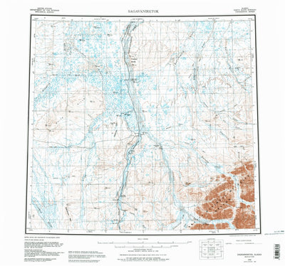 United States Geological Survey Sagavanirktok, AK (1958, 250000-Scale) digital map