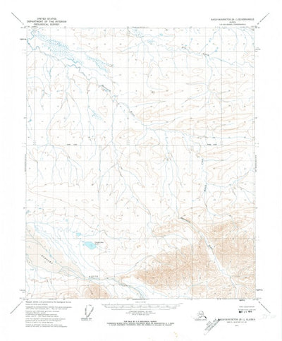 United States Geological Survey Sagavanirktok B-1, AK (1971, 63360-Scale) digital map