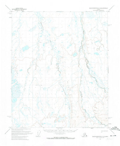 United States Geological Survey Sagavanirktok C-2, AK (1971, 63360-Scale) digital map