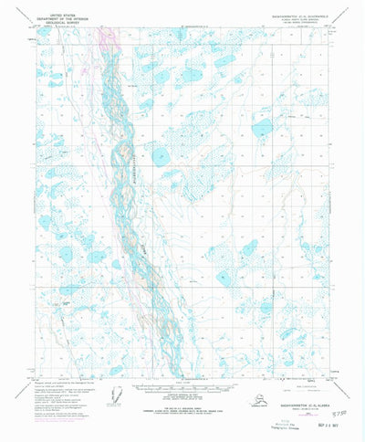 United States Geological Survey Sagavanirktok C-3, AK (1971, 63360-Scale) digital map