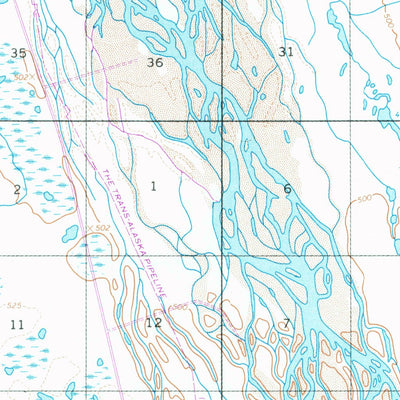 United States Geological Survey Sagavanirktok C-3, AK (1971, 63360-Scale) digital map