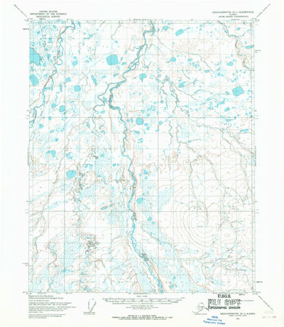 United States Geological Survey Sagavanirktok D-1, AK (1955, 63360-Scale) digital map
