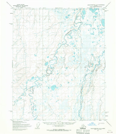 United States Geological Survey Sagavanirktok D-2, AK (1955, 63360-Scale) digital map