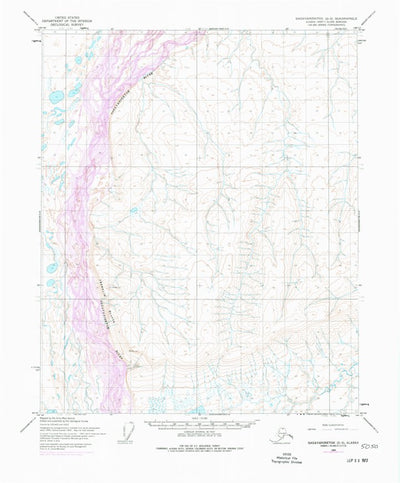United States Geological Survey Sagavanirktok D-3, AK (1955, 63360-Scale) digital map