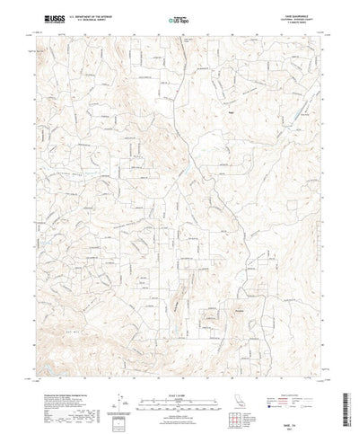 United States Geological Survey Sage, CA (2021, 24000-Scale) digital map