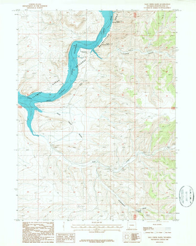 United States Geological Survey Sage Creek Basin, WY (1987, 24000-Scale) digital map