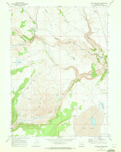 United States Geological Survey Sage Hen Butte, OR (1968, 24000-Scale) digital map