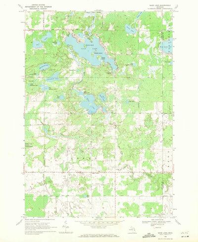United States Geological Survey Sage Lake, MI (1968, 24000-Scale) digital map