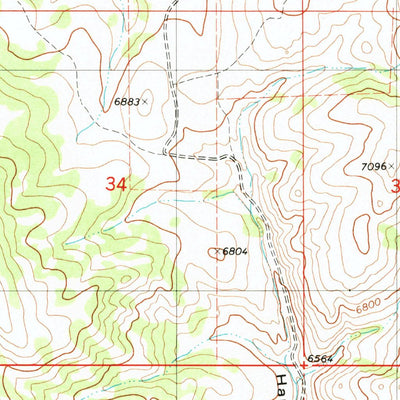 United States Geological Survey Sage Valley, ID-WY (1980, 24000-Scale) digital map