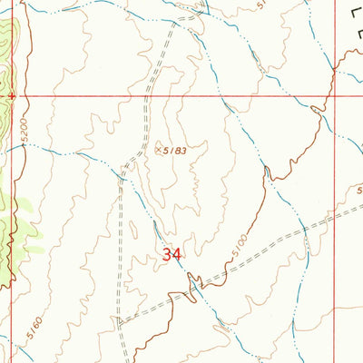 United States Geological Survey Sage Valley, UT (1967, 24000-Scale) digital map