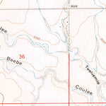 United States Geological Survey Sagebrush Coulee, MT (1970, 24000-Scale) digital map