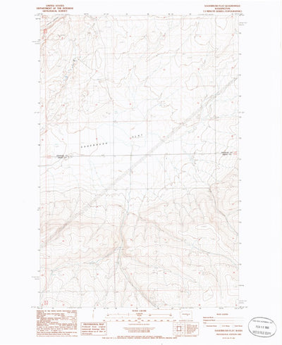 United States Geological Survey Sagebrush Flat, WA (1985, 24000-Scale) digital map