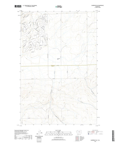 United States Geological Survey Sagebrush Flat, WA (2020, 24000-Scale) digital map