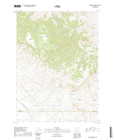 United States Geological Survey Sagebrush Park, WY (2021, 24000-Scale) digital map