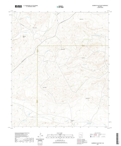 United States Geological Survey Sagebrush Valley East, NM (2020, 24000-Scale) digital map