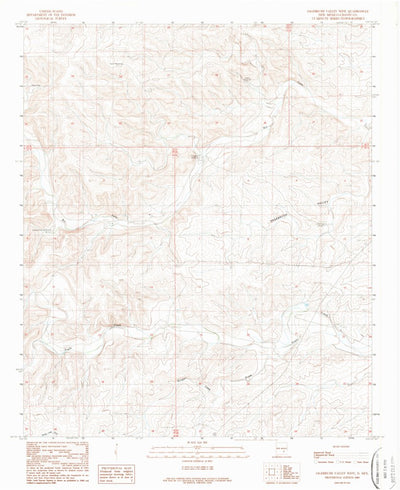 United States Geological Survey Sagebrush Valley West, NM (1989, 24000-Scale) digital map