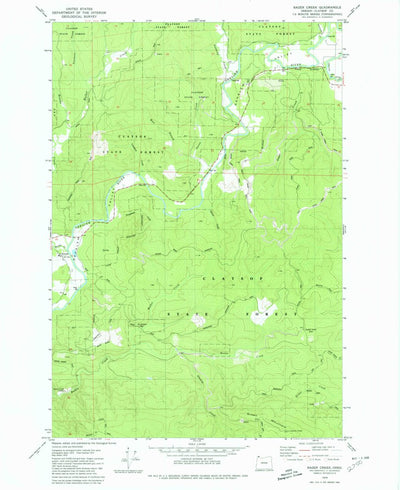 United States Geological Survey Sager Creek, OR (1979, 24000-Scale) digital map
