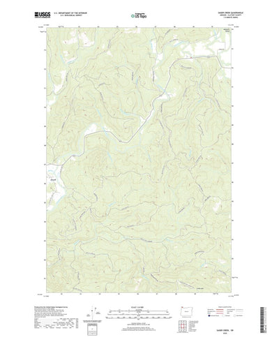 United States Geological Survey Sager Creek, OR (2020, 24000-Scale) digital map