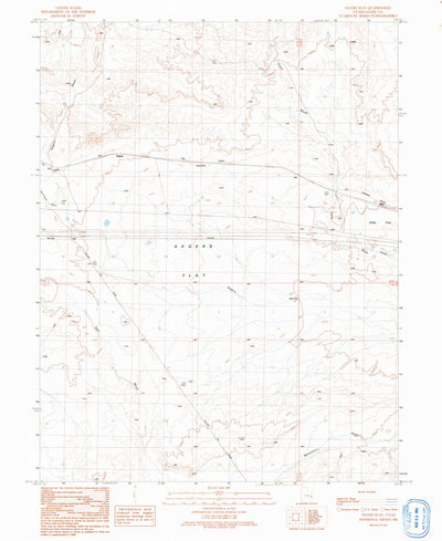 United States Geological Survey Sagers Flat, UT (1991, 24000-Scale) digital map