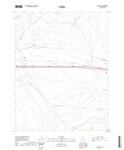 United States Geological Survey Sagers Flat, UT (2023, 24000-Scale) digital map