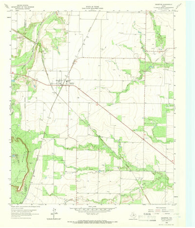 United States Geological Survey Sagerton, TX (1964, 24000-Scale) digital map