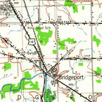 United States Geological Survey Saginaw, MI (1941, 62500-Scale) digital map