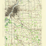 United States Geological Survey Saginaw, MI (1943, 62500-Scale) digital map