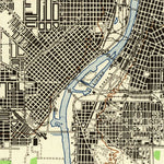 United States Geological Survey Saginaw, MI (1943, 62500-Scale) digital map