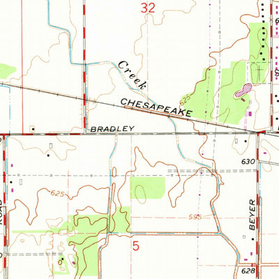 United States Geological Survey Saginaw NE, MI (1967, 24000-Scale) digital map