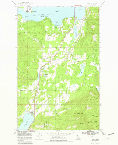 United States Geological Survey Sagle, ID (1968, 24000-Scale) digital map