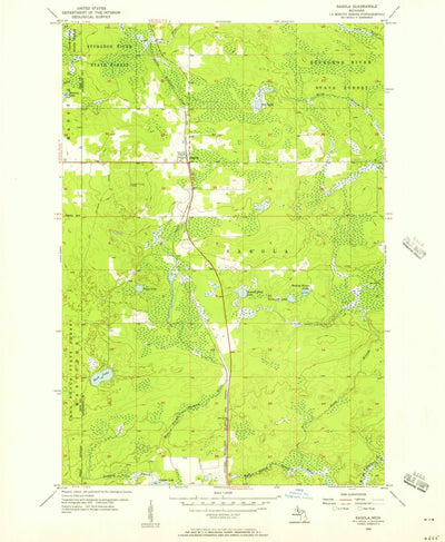 United States Geological Survey Sagola, MI (1956, 24000-Scale) digital map