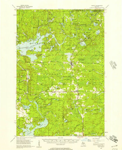 United States Geological Survey Sagola, MI (1956, 62500-Scale) digital map