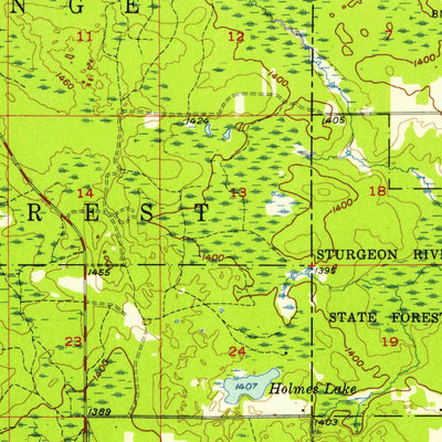 United States Geological Survey Sagola, MI (1956, 62500-Scale) digital map