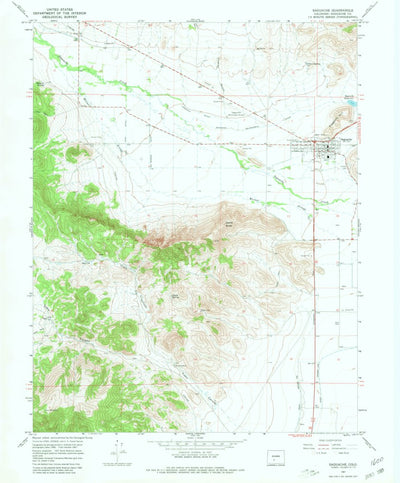 United States Geological Survey Saguache, CO (1967, 24000-Scale) digital map