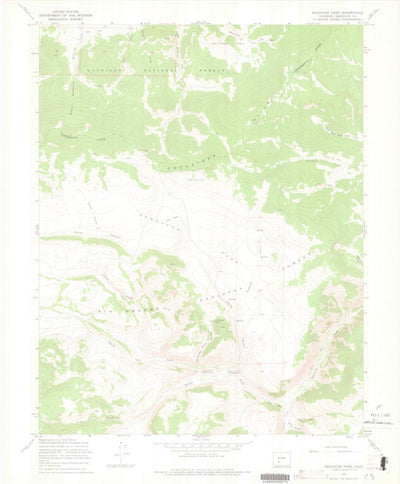 United States Geological Survey Saguache Park, CO (1967, 24000-Scale) digital map