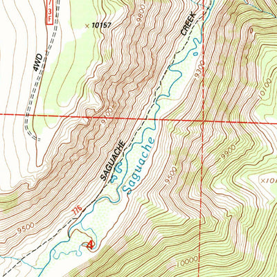 United States Geological Survey Saguache Park, CO (2001, 24000-Scale) digital map