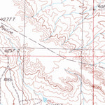 United States Geological Survey Sahara Hill SE, MT (1986, 24000-Scale) digital map