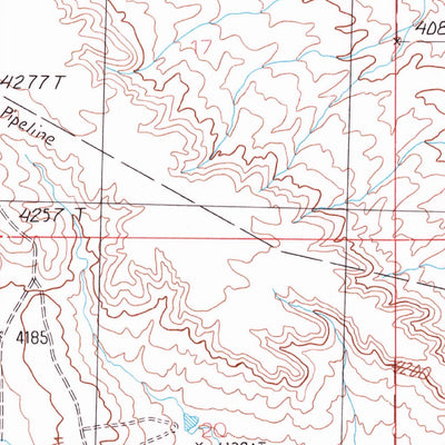 United States Geological Survey Sahara Hill SE, MT (1986, 24000-Scale) digital map