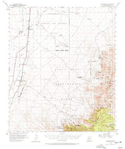 United States Geological Survey Sahurita, AZ (1958, 62500-Scale) digital map