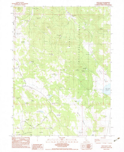 United States Geological Survey Said Valley, CA (1983, 24000-Scale) digital map
