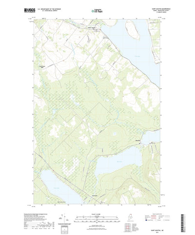 United States Geological Survey Saint Agatha, ME (2021, 24000-Scale) digital map