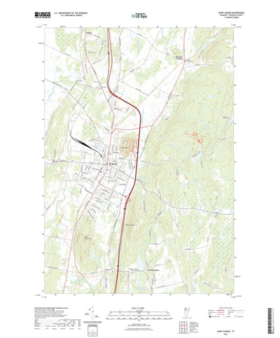 United States Geological Survey Saint Albans, VT (2021, 24000-Scale) digital map