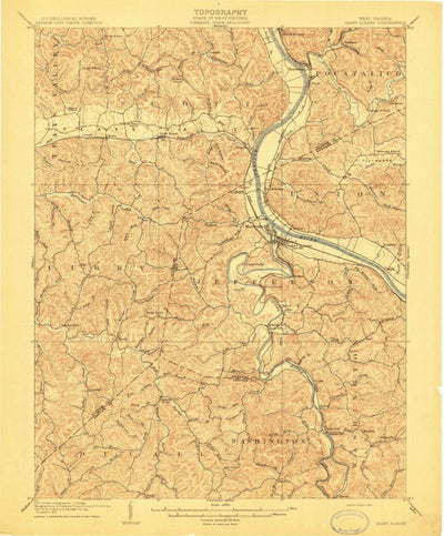 United States Geological Survey Saint Albans, WV (1909, 62500-Scale) digital map