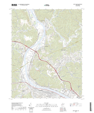 United States Geological Survey Saint Albans, WV (2023, 24000-Scale) digital map