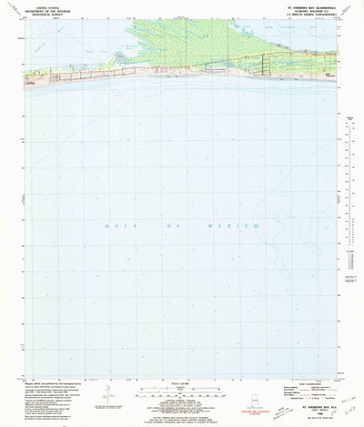 United States Geological Survey Saint Andrews Bay, AL (1980, 24000-Scale) digital map