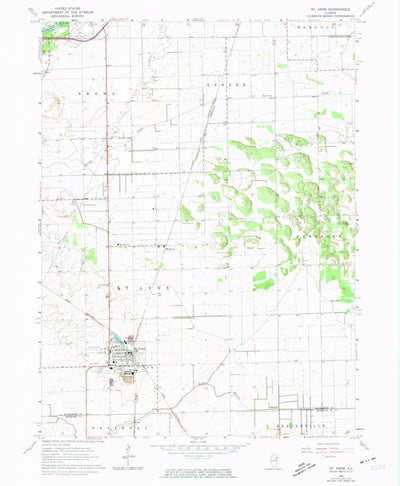 United States Geological Survey Saint Anne, IL (1964, 24000-Scale) digital map