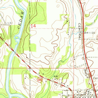 United States Geological Survey Saint Ansgar, IA-MN (1972, 24000-Scale) digital map